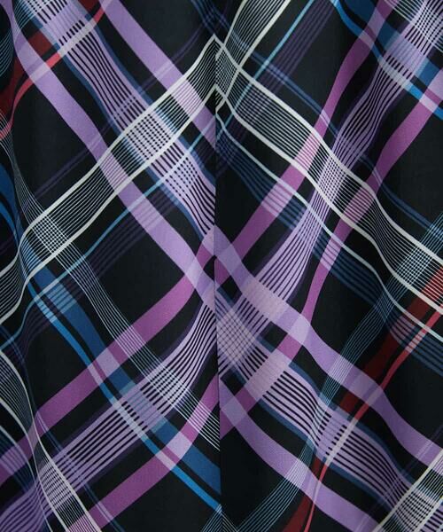 MICHEL KLEIN / ミッシェルクラン ロング・マキシ丈スカート | ネオンチェックフレアスカート（オリジナルプリント） | 詳細9