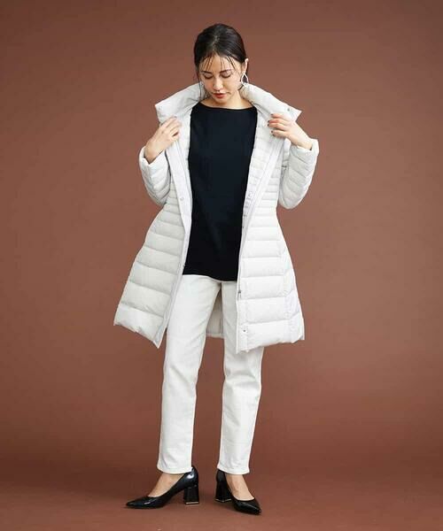 MICHEL KLEIN / ミッシェルクラン チノ・ワークパンツ | [4サイズ展開]裏起毛ストレッチデニム（ホワイト） | 詳細23