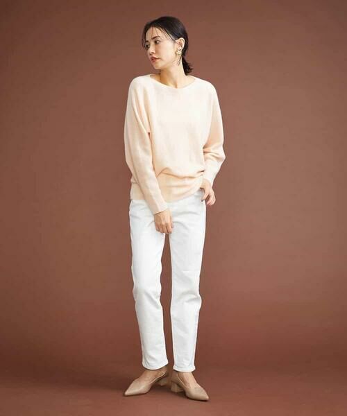 MICHEL KLEIN / ミッシェルクラン チノ・ワークパンツ | [4サイズ展開]裏起毛ストレッチデニム（ホワイト） | 詳細27