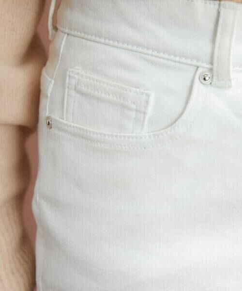 MICHEL KLEIN / ミッシェルクラン チノ・ワークパンツ | [4サイズ展開]裏起毛ストレッチデニム（ホワイト） | 詳細8