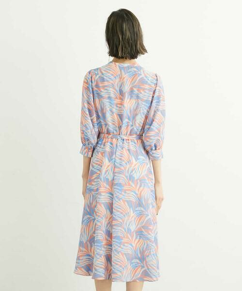 MICHEL KLEIN / ミッシェルクラン ロング・マキシ丈ワンピース | [メディア着用]カモフラージュリーフプリントワンピース | 詳細10