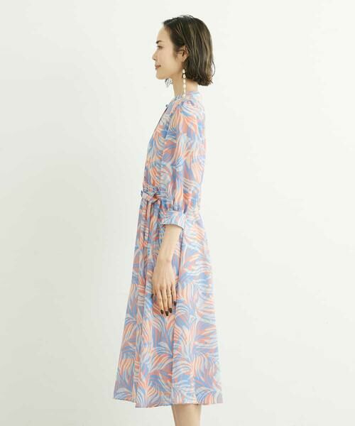 MICHEL KLEIN / ミッシェルクラン ロング・マキシ丈ワンピース | [メディア着用]カモフラージュリーフプリントワンピース | 詳細9