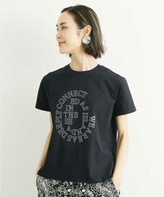 [メディア着用]モノトーンサークルロゴTシャツ