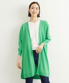 MICHEL KLEIN / ミッシェルクラン カーディガン・ボレロ | ◆受注生産につき返品・交換・キャンセル不可◆ホールガーメント(R)ロングニットカーディガン