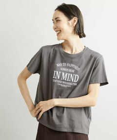 MICHEL KLEIN / ミッシェルクラン カットソー | フロッキーロゴプリントTシャツ