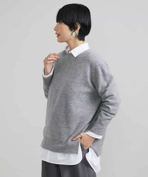 MICHEL KLEIN / ミッシェルクラン ニット・セーター | ［定番素材］ホールガーメント(R)サイドスリットデザインニット | 詳細20