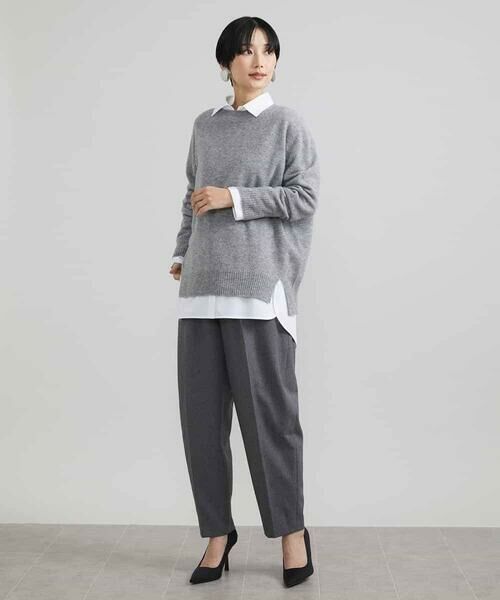 MICHEL KLEIN / ミッシェルクラン ニット・セーター | ［定番素材］ホールガーメント(R)サイドスリットデザインニット | 詳細22