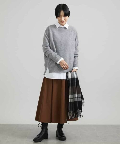 MICHEL KLEIN / ミッシェルクラン ニット・セーター | ［定番素材］ホールガーメント(R)サイドスリットデザインニット | 詳細25