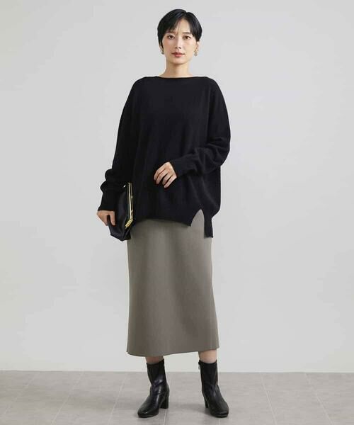 MICHEL KLEIN / ミッシェルクラン ニット・セーター | ［定番素材］ホールガーメント(R)サイドスリットデザインニット | 詳細30