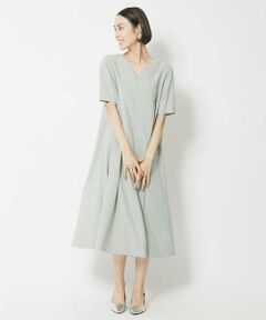 MICHEL KLEIN / ミッシェルクラン ロング・マキシ丈ワンピース | [セットアップ対応]リネンライクワンピース