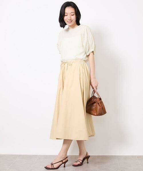 MICHEL KLEIN / ミッシェルクラン シャツ・ブラウス | パフスリーブサッカーブラウス | 詳細23