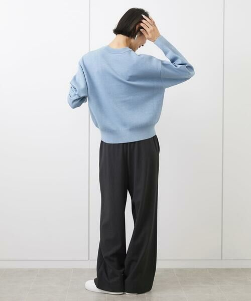 MICHEL KLEIN / ミッシェルクラン チノ・ワークパンツ | [WEB限定]裏起毛ワイドパンツ | 詳細25