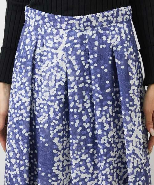 MICHEL KLEIN / ミッシェルクラン ミニ・ひざ丈スカート | ランダムドットジャカードスカート（オリジナルプリント） | 詳細21