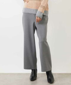 MICHEL KLEIN / ミッシェルクラン ショート・ハーフ・半端丈パンツ | ［定番人気/新色追加］裏起毛ワイドクロップドパンツ(機能素材)