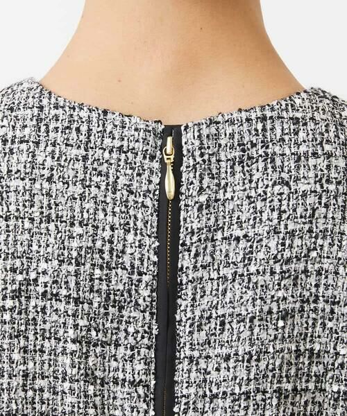 MICHEL KLEIN / ミッシェルクラン ロング・マキシ丈ワンピース | ［セットアップ対応/洗える］ノースリーブツイードワンピース | 詳細18
