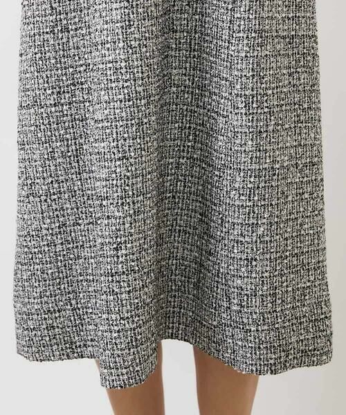 MICHEL KLEIN / ミッシェルクラン ロング・マキシ丈ワンピース | ［セットアップ対応/洗える］ノースリーブツイードワンピース | 詳細21