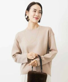 MICHEL KLEIN / ミッシェルクラン ニット・セーター | クルーネックラメニットプルオーバー