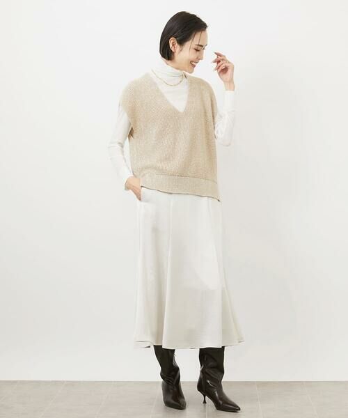 MICHEL KLEIN / ミッシェルクラン ロング・マキシ丈スカート | ヴィンテージサテンスカート | 詳細30