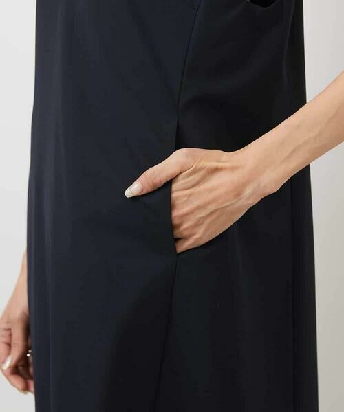MICHEL KLEIN / ミッシェルクラン ロング・マキシ丈ワンピース | キーネックノースリーブワンピース(セットアップ対応) | 詳細14