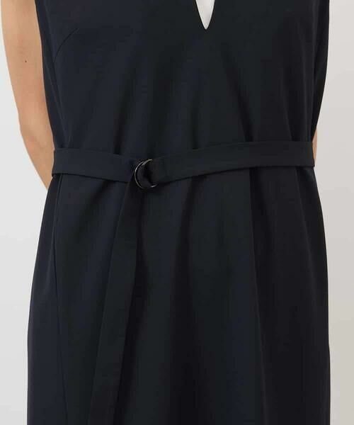 MICHEL KLEIN / ミッシェルクラン ロング・マキシ丈ワンピース | キーネックノースリーブワンピース(セットアップ対応) | 詳細17