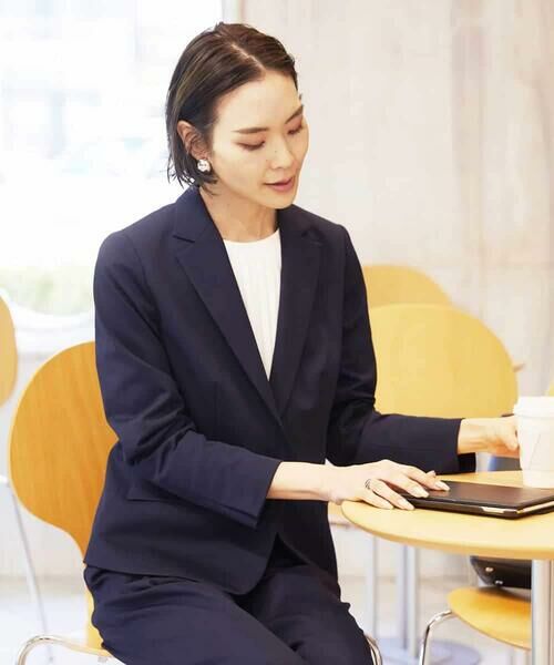 MICHEL KLEIN / ミッシェルクラン カットソー | [インナーにおすすめ]プリーツデザインブラウソー | 詳細10