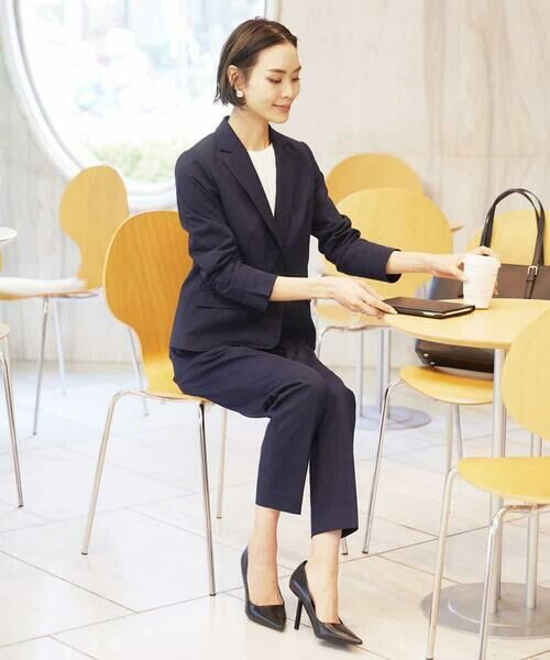 MICHEL KLEIN / ミッシェルクラン カットソー | [インナーにおすすめ]プリーツデザインブラウソー | 詳細11