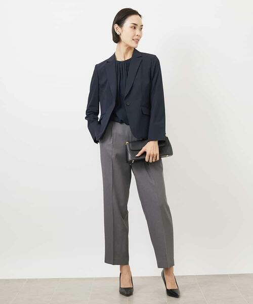 MICHEL KLEIN / ミッシェルクラン カットソー | [インナーにおすすめ]プリーツデザインブラウソー | 詳細16