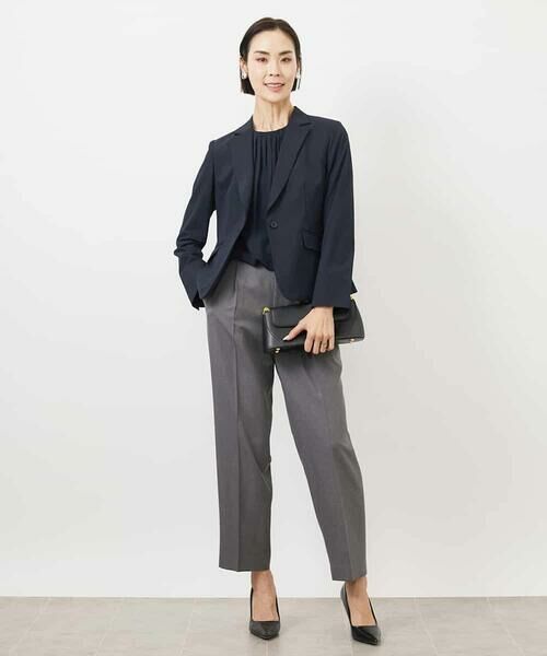 MICHEL KLEIN / ミッシェルクラン カットソー | [インナーにおすすめ]プリーツデザインブラウソー | 詳細17