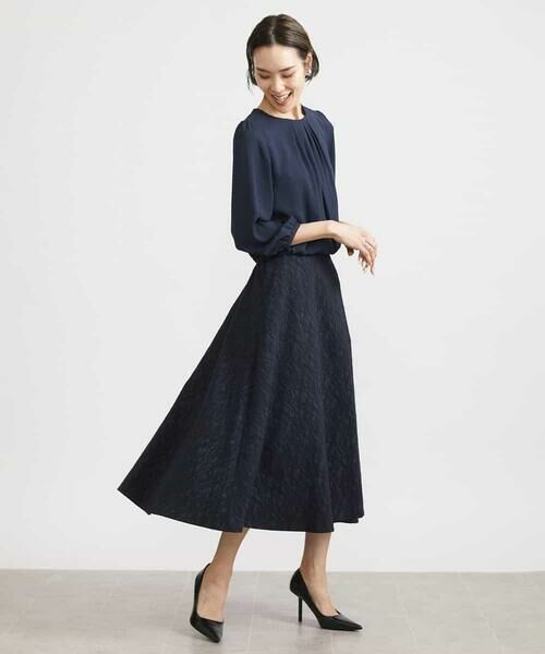 MICHEL KLEIN / ミッシェルクラン カットソー | [インナーにおすすめ]プリーツデザインブラウソー | 詳細19