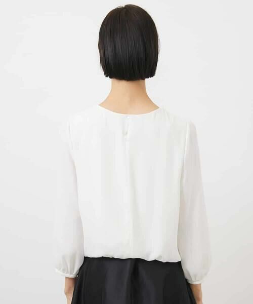 MICHEL KLEIN / ミッシェルクラン カットソー | [インナーにおすすめ]プリーツデザインブラウソー | 詳細22