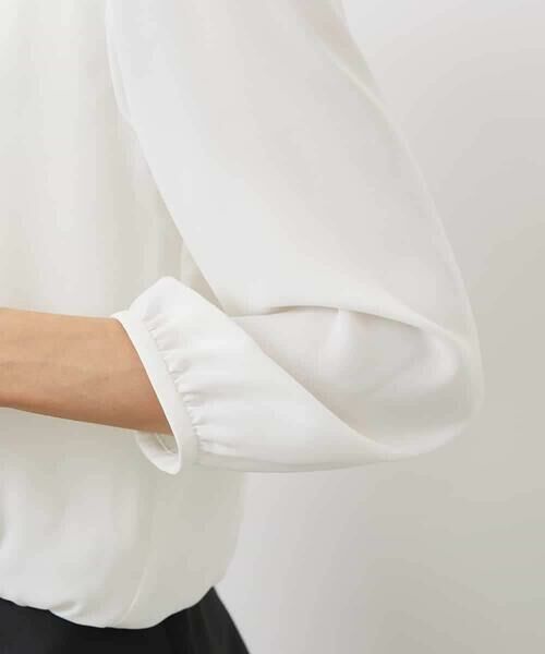 MICHEL KLEIN / ミッシェルクラン カットソー | [インナーにおすすめ]プリーツデザインブラウソー | 詳細24