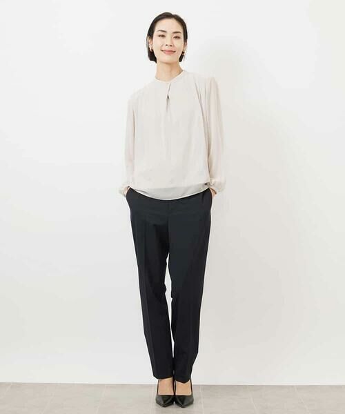 MICHEL KLEIN / ミッシェルクラン カットソー | [インナーにおすすめ]ボウタイ付き2WAYブラウソ— | 詳細30