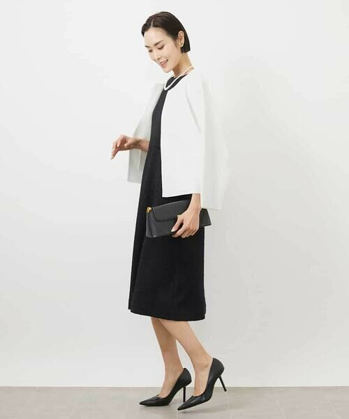 MICHEL KLEIN / ミッシェルクラン カーディガン・ボレロ | ノーカラーニットジャケット | 詳細14