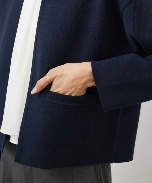 MICHEL KLEIN / ミッシェルクラン カーディガン・ボレロ | ノーカラーニットジャケット | 詳細21