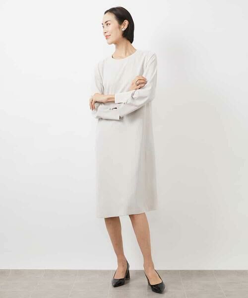 MICHEL KLEIN / ミッシェルクラン ロング・マキシ丈ワンピース | 袖口パールワンピース | 詳細1