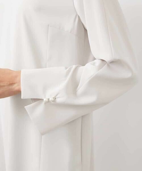 MICHEL KLEIN / ミッシェルクラン ロング・マキシ丈ワンピース | 袖口パールワンピース | 詳細14