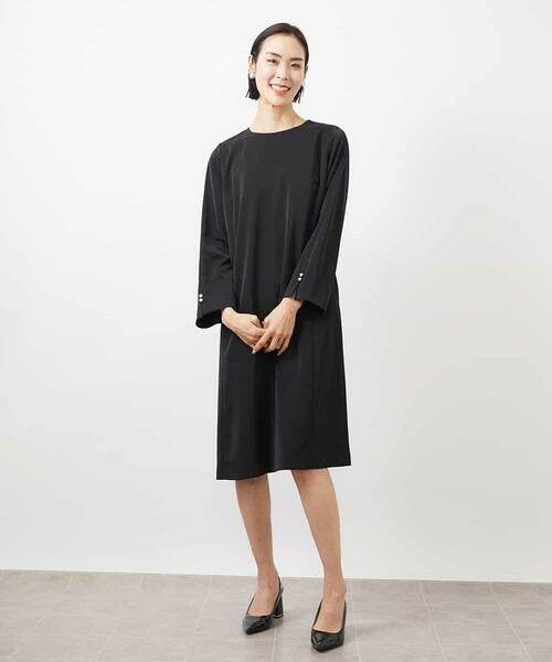 MICHEL KLEIN / ミッシェルクラン ロング・マキシ丈ワンピース | 袖口パールワンピース | 詳細5