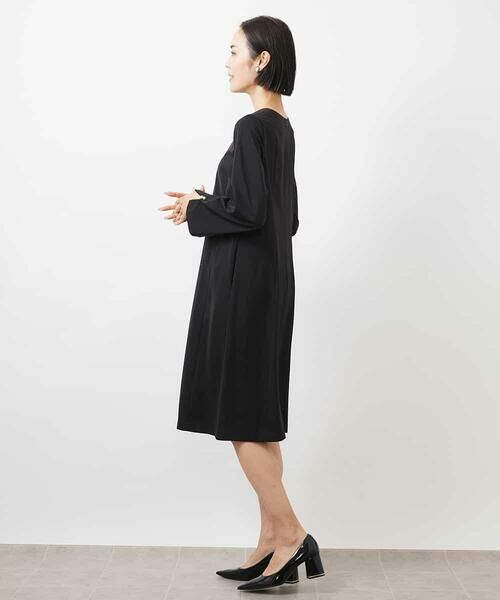 MICHEL KLEIN / ミッシェルクラン ロング・マキシ丈ワンピース | 袖口パールワンピース | 詳細6