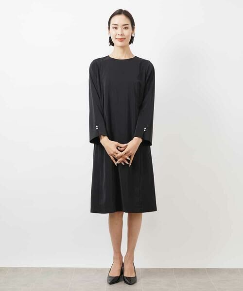 MICHEL KLEIN / ミッシェルクラン ロング・マキシ丈ワンピース | 袖口パールワンピース | 詳細8