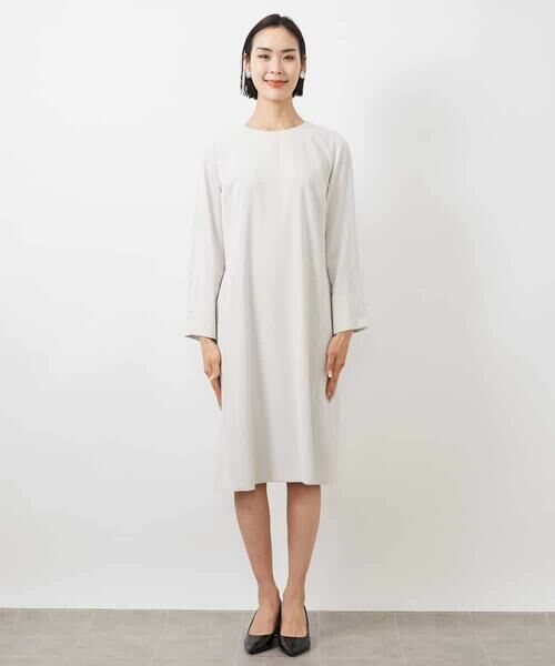 MICHEL KLEIN / ミッシェルクラン ロング・マキシ丈ワンピース | 袖口パールワンピース | 詳細9