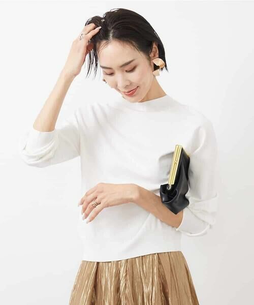 MICHEL KLEIN / ミッシェルクラン ニット・セーター | ホールガーメント(R)ボトルネックニット | 詳細11