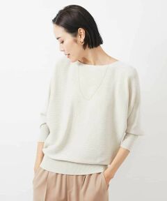 MICHEL KLEIN / ミッシェルクラン ニット・セーター | ホールガーメント(R)ドルマンスリーブニット（7分袖）