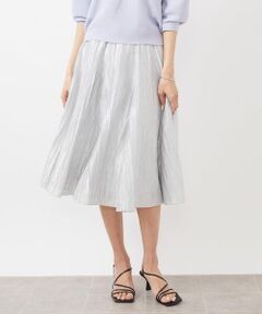 MICHEL KLEIN / ミッシェルクラン ロング・マキシ丈スカート | メタリックプリーツスカート