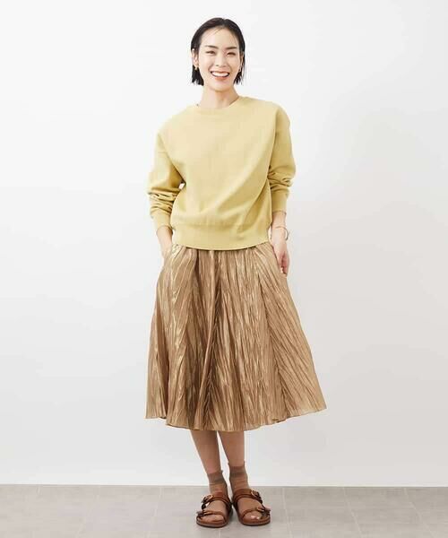 MICHEL KLEIN / ミッシェルクラン ロング・マキシ丈スカート | メタリックプリーツスカート | 詳細17