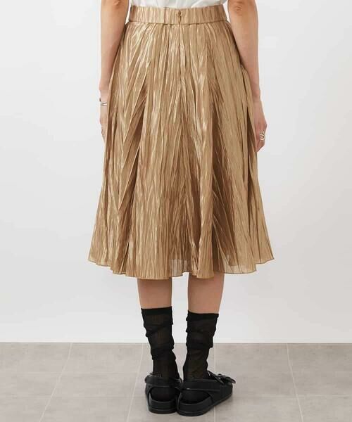 MICHEL KLEIN / ミッシェルクラン ロング・マキシ丈スカート | メタリックプリーツスカート | 詳細26