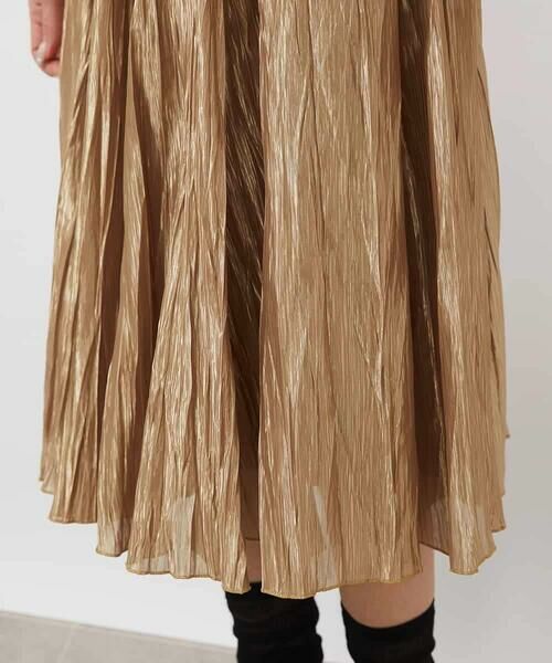 MICHEL KLEIN / ミッシェルクラン ロング・マキシ丈スカート | メタリックプリーツスカート | 詳細29