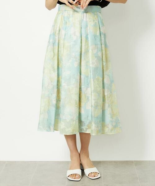 MICHEL KLEIN / ミッシェルクラン ロング・マキシ丈スカート | ［オリジナルプリント］ピオーニープリントスカート | 詳細1