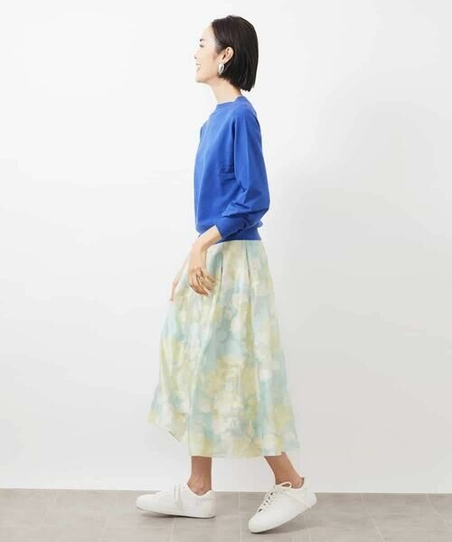 MICHEL KLEIN / ミッシェルクラン ロング・マキシ丈スカート | ［オリジナルプリント］ピオーニープリントスカート | 詳細10