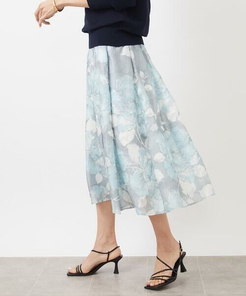 MICHEL KLEIN / ミッシェルクラン ロング・マキシ丈スカート | ［オリジナルプリント］ピオーニープリントスカート | 詳細12