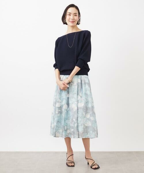 MICHEL KLEIN / ミッシェルクラン ロング・マキシ丈スカート | ［オリジナルプリント］ピオーニープリントスカート | 詳細13